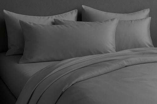 ENSEMBLE DE LITERIE EN BAMBOU / Gris