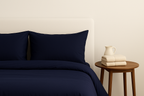 BAMBUS SENGETØYSETT / MARINE BLÅ