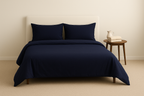 BAMBOE BEDDENSET / Marineblauw