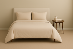 BAMBU SENGETØYSETT / Beige