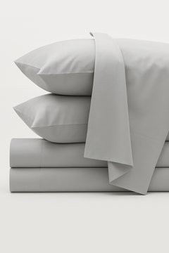 BAMBUS SENGETØY SETT / Lyse grå