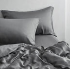 BAMBUS SENGETØY SETT / Dyp grå