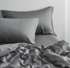 BAMBUS SENGETØY SETT / Dyp grå